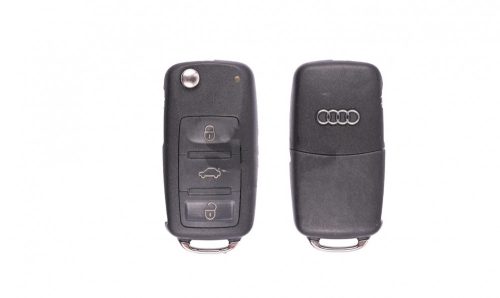 GYÁRI Audi : A8 - 3 gombos 433 mhz ID46 / PCF7946A ( HITAG 2 ) _ HU75T / HU66 _ 4E0 837 220 H