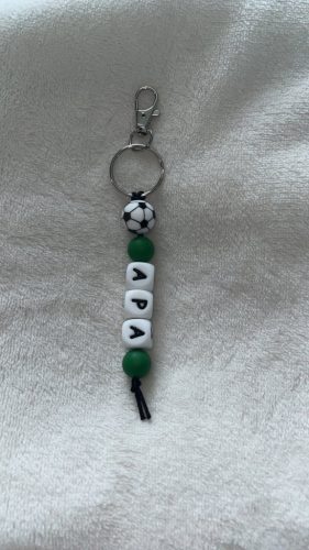 APA feliratú szilikon kulcstartó (zöld)