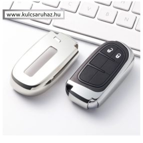   Chrysler / Dodge / Jeep / Fiat : Smart - Kulcsvédő Tok EZÜST