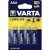 Varta AAA  1.5 volt     4db / csomag