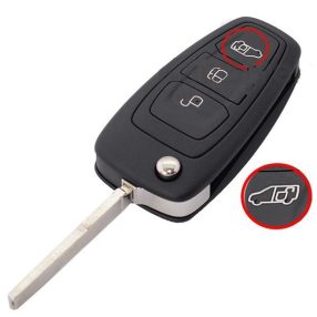   GYÁRI Ford : Transit Connect - 3 gombos 433 mhz ID63 6F ( 80 Bit ) _ HU101