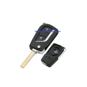   Toyota : Auris / Avensis / Aygo / Camry / Corolla / C-HR / Hilux / Verso / Yaris - 2 gombos Kulcsház _ TOY48