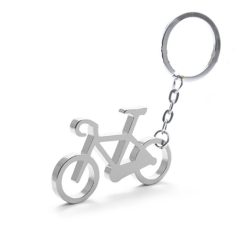 Ezüst bicikli kulcstartó