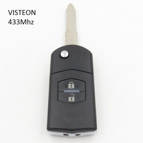 Mazda 2 gombos kulcs (VISTEON41528 típus)