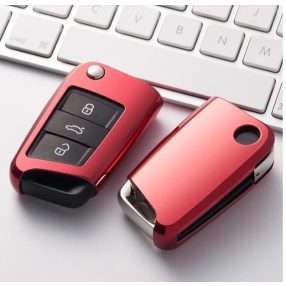   Volkswagen ( VW ) / Seat / Skoda : MQB - Bicska - Kulcsvédő Tok PIROS