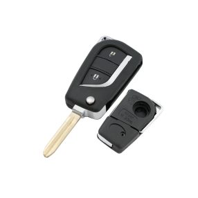   Toyota : Auris / Avensis / Aygo / Camry / Corolla / C-HR / Hilux / Verso / Yaris - 2 gombos Kulcsház _ TOY43