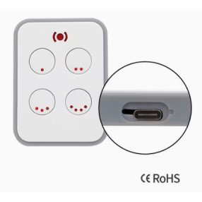  Univerzális 4 gombos távirányító USB-C tölthető beépített akkumulátorral YET2