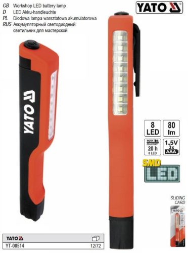 YATO autós LED lámpa / szerelő lámpa 80 lumen