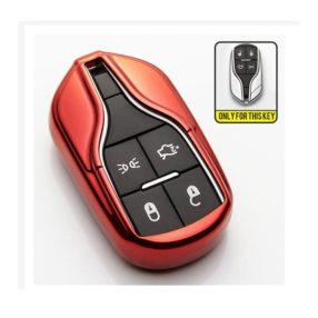   Maserati : Quattroporte / Ghibli - SMART - Kulcsvédő Tok PIROS