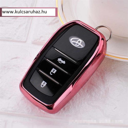 Toyota : Land Cruiser / Hilux / Camry / Fortuner - SMART - Kulcsvédő Tok Pink