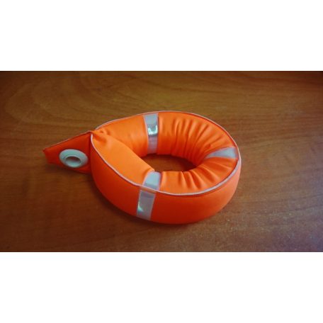 Kulcstartó Mentőöv kb 10cm (Merülésgátló szivacs, Neon narancs színben)