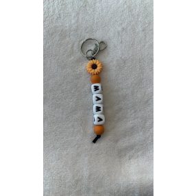 MAMA feliratú szilikon kulcstartó (narancssárga)