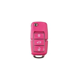   Volkswagen ( VW ) / Seat / Skoda : 3 gombos Kulcsház Bicskakulcsház Felsőrésszel _ PINK _ HU75T / HU66