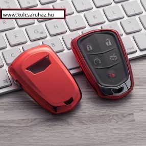   Cadillac : ATS / CTS / XTS / Escalade - SMART - Kulcsvédő Tok PIROS