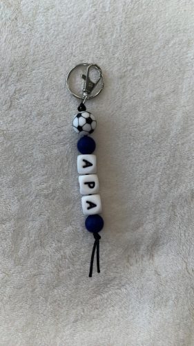 APA feliratú szilikon kulcstartó (sötétkék)