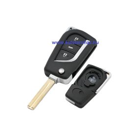   Toyota : Auris / Avensis / Aygo / Camry / Corolla / C-HR / Hilux / Verso / Yaris - 3 gombos Kulcsház _ TOY48