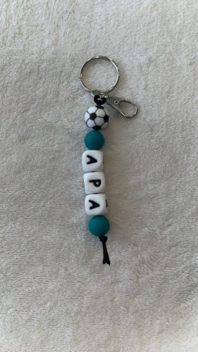 APA feliratú szilikon kulcstartó (sötétzöld)