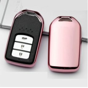   Honda : Civic / City / CR-V / HR-V / Jazz / Fit / Forza 300 / Accord / Pilot / Odyssey - SMART - Kulcsvédő Tok RÓZSASZÍN / PINK
