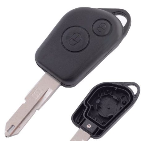 Peugeot 2 gombos elemtartós kulcsház
