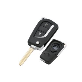   Toyota : Auris / Avensis / Aygo / Camry / Corolla / C-HR / Hilux / Verso / Yaris - 2 gombos Kulcsház _ TOY43