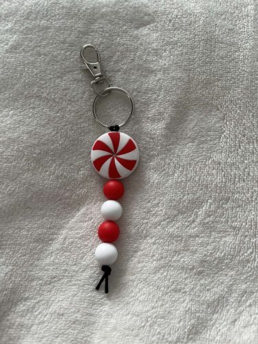 Cukorka szilikon kulcstartó