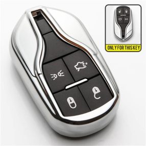   Maserati : Quattroporte / Ghibli - SMART - Kulcsvédő Tok EZÜST