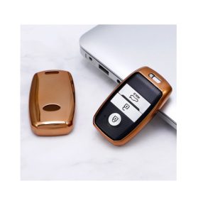   KIA : Carens / Carnival / Cerato / Ceed / Cee'D / Pro Ceed / Pro Cee'D / Picanto / Soul / Sorento / Sportage / Stonic / Sedona / Seltos / Optima / Rio / Niro / Forte / K3 / Venga - Kulcsvédő Tok ARANY