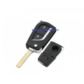   Toyota : Auris / Avensis / Aygo / Camry / Corolla / C-HR / Hilux / Verso / Yaris - 2 gombos Kulcsház _ TOY48