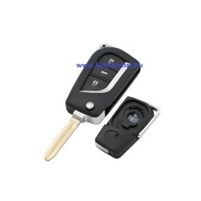   Toyota : Auris / Avensis / Aygo / Camry / Corolla / C-HR / Hilux / Verso / Yaris - 3 gombos Kulcsház _ TOY43