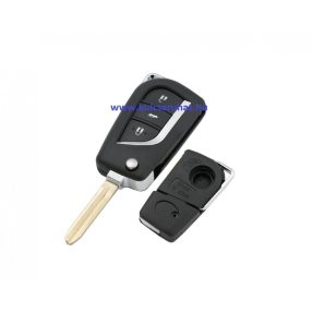   Toyota : Auris / Avensis / Aygo / Camry / Corolla / C-HR / Hilux / Verso / Yaris - 3 gombos Kulcsház _ TOY43