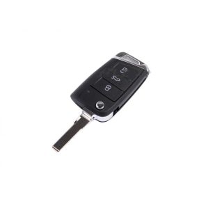   Volkswagen ( VW ) / Skoda / Seat : Golf / Polo / Touran / Tiguan / Octavia / Rapid / Fabia / Superb - 3 gombos Kulcsház _ HU66