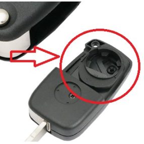   Fiat Panda 3 gombos bicskakulcs ház "hátul nyújtott elemtartós"