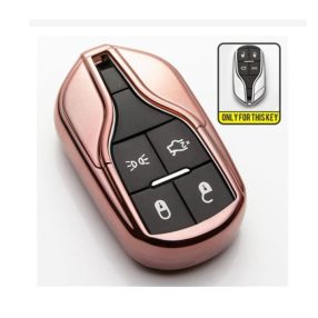   Maserati : Quattroporte / Ghibli - SMART - Kulcsvédő Tok RÓZSASZÍN / PINK