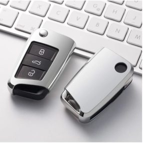   Volkswagen ( VW ) / Seat / Skoda : MQB - Bicska - Kulcsvédő Tok EZÜST