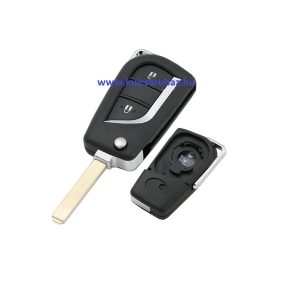   Toyota : Auris / Avensis / Aygo / Camry / Corolla / C-HR / Hilux / Verso / Yaris - 2 gombos Kulcsház _ VA2