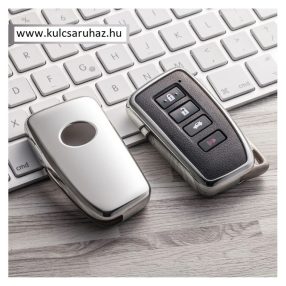   Lexus : NX / IS / ES / GS / GX / RC / RX / LS / LX - SMART - Kulcsvédő Tok EZÜST