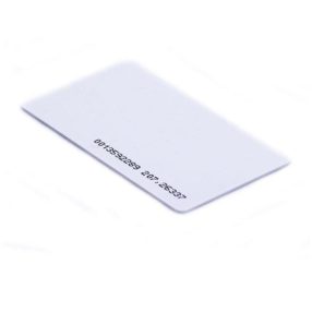   Beléptető KÁRTYA FEHÉR 125Mhz (1 mm vastag , nem felakasztható)