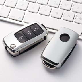   Volkswagen ( VW ) / Seat / Skoda - Bicska - Kulcsvédő Tok EZÜST