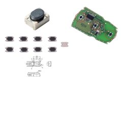  4 érintkezős mikrokapcsoló 3,2 X 4,2 x 2,5 mm